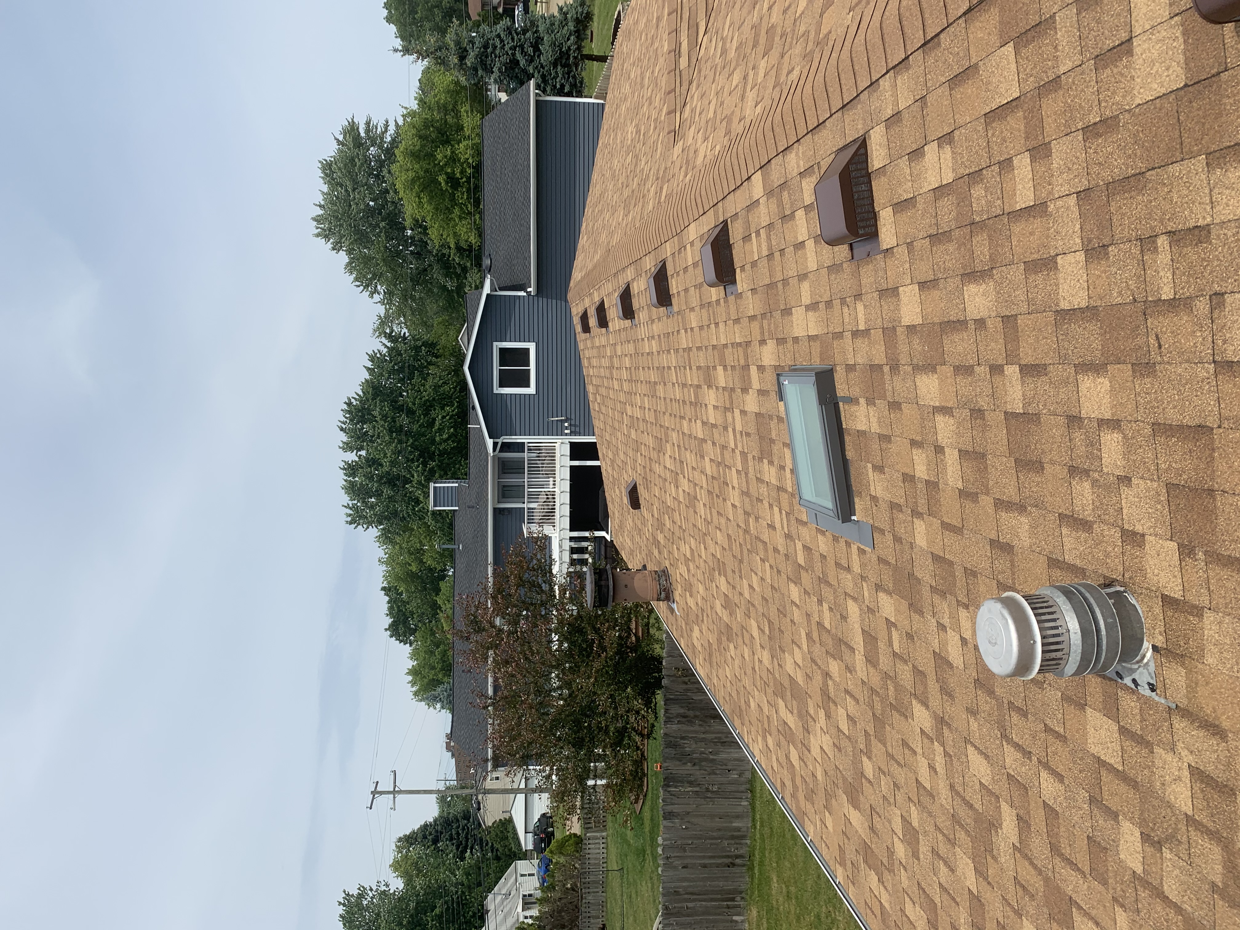 Residential roof installation