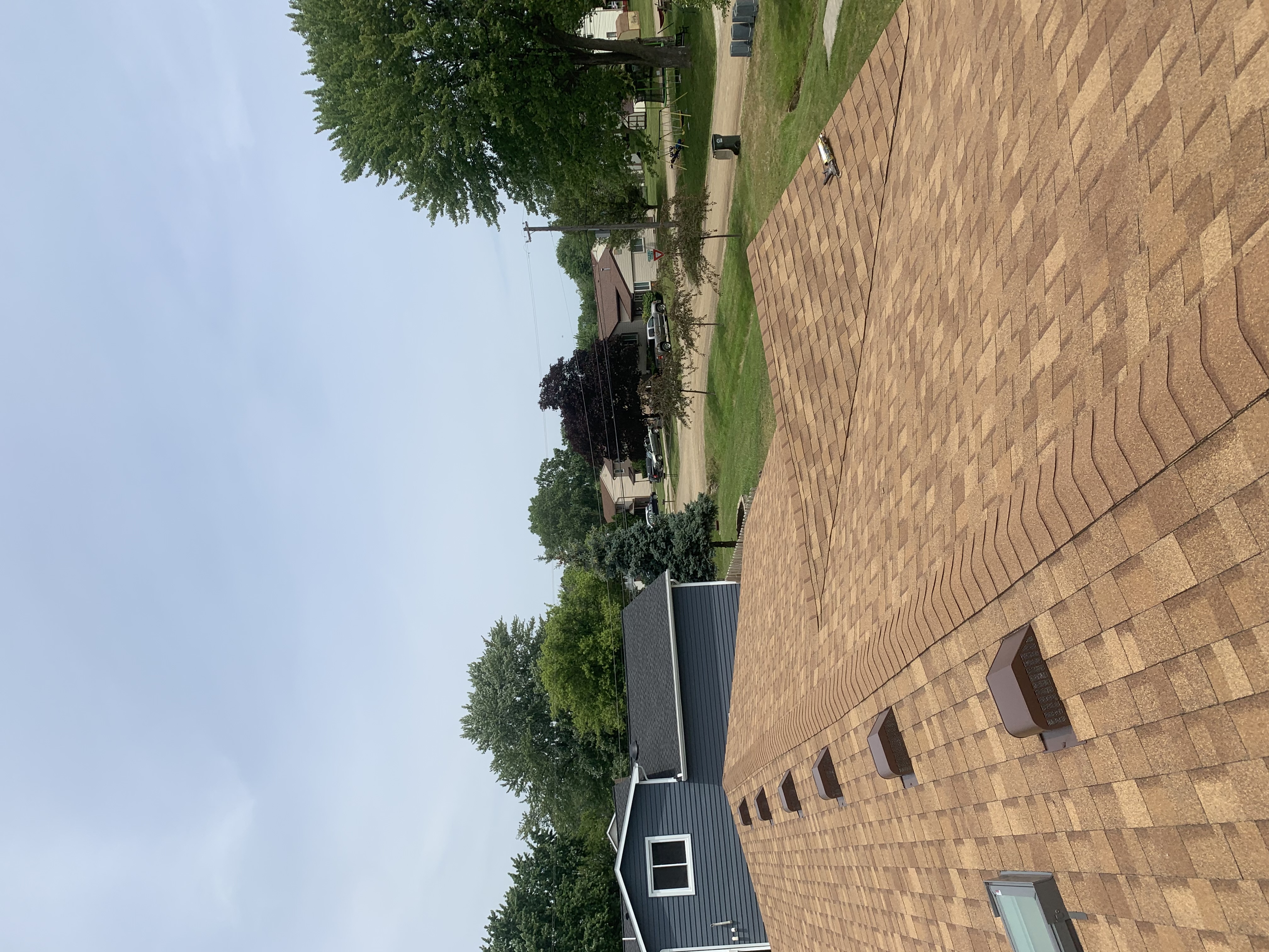 Residential roof installation