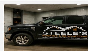 Steele's Roofing & Renovations work truck